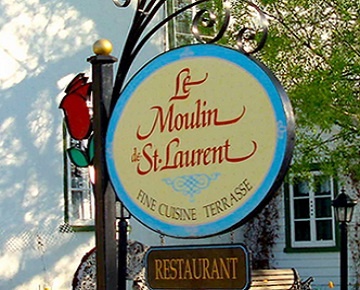 restaurant Le Moulin de St-Laurent